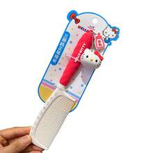 Miniso Sanrio Hello Kitty Fine-Tooth Flat Comb Hair Comb, Off-White Comb Teeth And Red Handle, Adorable Kitty Pendant Paired With Comfortable Handle, A Great Helper For Daily Hair Care (1 PC) - Multicolor - View 6