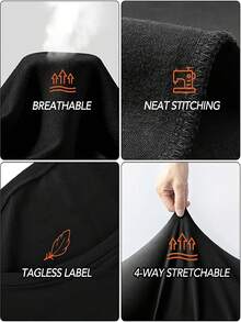 Camiseta Gráfica Y2K para Mujer - Estampado en Contraste SATAN LOVES YOU & por QUIÉN ERES - Top de Cuello Redondo y Manga Corta - 220g Ropa Casual Todo-Tiempo, Transpirable, Moda Cómoda - Negro - Ver 6