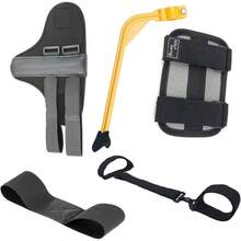 Swing Trainer Aids Set, Posture Correction Tools, 6 PCS - Arm Band, Elbow Correction, Wrist Hinge Trainer, Wrist Brace Band, Leg Rod Corrector, With A Strap Carrying Bag - ban đầu - Xem 2