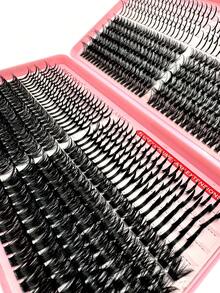 Large Capacity Eyelash Book 776 Pcs Mange Lashes With Spiky Effect Fairy Lashes Anime Eyelashes And 50D 60D 80D100D Fluffy Wispy Soft Lashes 6 Styles Lash Clusters Spike Lashes Individual Lash Clusters, Multi-Type Natural Look,Lashes Clusters Lashes Dramatic Look DIY Your Lashes In Your Way At Homelash Clusters,Eyelash Clusters,Individual Eyelashes,Lashes,Fake Lashes - màu đen - Xem 9