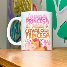 JPS INFO Caneca Divertida Vibes - As vezes princesa...
