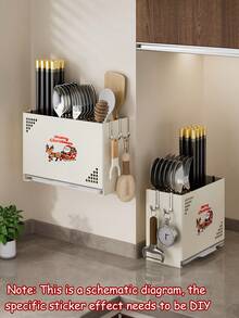 1 件餐具架，带独立隔间，可放置叉子、刀子和筷子。现代厨房收纳架，理想礼物，厨房餐具架，台面收纳架，餐具储物盒，节日装饰，乡村风格圣诞装饰，以及礼品