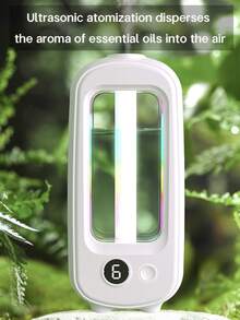 Hotel Grade Essential Oil Diffuser, Long-Lasting Indoor Mist, Aromatherapy Diffuser, Office Air Freshener, Quiet Aroma Diffuser, Home Automatic Fragrance Mist - Rechargeable/Desktop/Wall-Mountable/6 Adjustable Modes/Mood Light/6 Aroma Oils: Lavender, True Self, Gardenia, White Peach Oolong, Serenity, Shangri-La - White - View 4