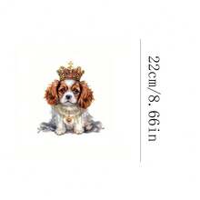 1pc/2pcs/3pcs Crown & Puppy Iron-On Stickers - Heat Transfer Stickers Suitable For DIY Pillows, T-Shirts, Clothing, Canvas Bags, Hoodies, Backpacks, Jeans - Multicolor - View 8