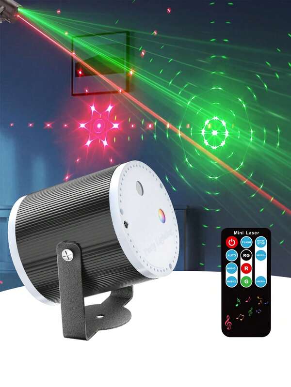 1 Stück neue Laser-Zylinderprojektion, LED-Bühnenbeleuchtung mit Umgebungsklangsteuerung Rhythmus, KTV Bar Ballsaal Licht mit blinkender Laser-Wechselmuster Projektionsbeleuchtung