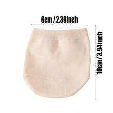 5 双女士双色踝袜隐形袜薄款硅胶防滑隐形半趾袜适合秋冬季日常穿着