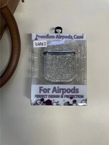 优雅银色水钻保护壳，兼容苹果Pro 1/2/3/4/5，时尚新设计 - 銀色 - 查看 6