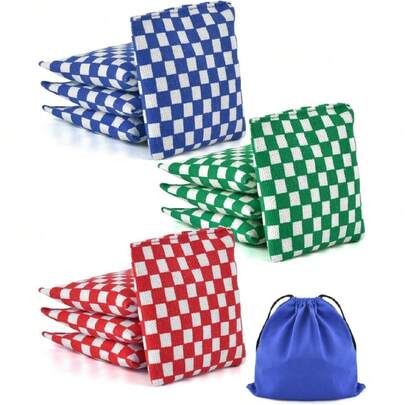 Mini Bean Bags For Tossing - 3.1" X 3.1", Cornhole Outdoor Toss Gaming Colorful Canvas Bean Bags Carnival Games  Beanbags Throwing Games For ,26728638