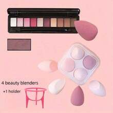 Four-Color Teardrop Makeup Sponge Set, Beauty Combination, Multiple Colors, Professional-Grade Skin-Friendly Powder Puff, Detailed Makeup Application Of Corners Of Eyes And Nose, Soft Sponge That Does Not Absorb Powder, Dual-Use Wet And Dry Beauty Tools, Makeup Artist Recommended, Essential Travel Makeup, Comes With A Cleaning Storage Box,Cheap,Valentine's Day,Cheap Items,Travel,Travel Essential,Room Decor,Valentine's,Cheap Stuff,Room,1 Dollar Items,Vacation Essentials,Gifts Women,Bedroom,Valentine,99 Cent - 彩色 - 查看 8