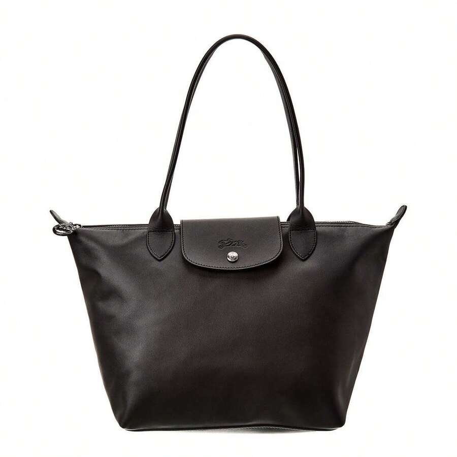 Longchamp Le Pliage Xtra Medium Leather Long Handle Tote - màu đen - Xem 1