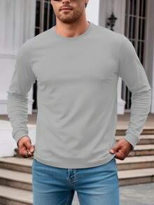 PLAYERA ML CUELLO REDONDO LISA IMPALA PREMIUM - Plateado - Ver 1