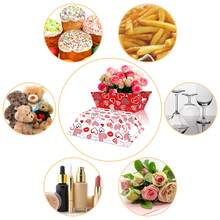 4pcs Heart, Lips Themed Gift Box, Paper Basket Tray, Suitable For Valentine's Day/Wedding/Easter/Party - Multicolor - View 6