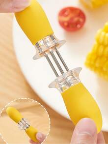 8/4/2/1pc Stainless Steel Corn Fork, Multifunctional Grilling Needle, Barbecue Skewer, Fruit Fork, Home Corn, Picnic Camping Essential, Easy To Clean, Store And Carry, Simple And Practical