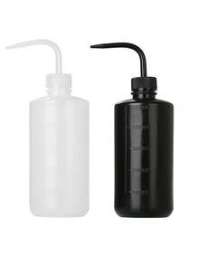 1-2 件 8.45/16.9 盎司塑料挤压瓶 - 冲洗瓶浇水工具、植物和花卉多肉植物浇水瓶（带塑料弯嘴）、盆栽植物尖嘴浇水瓶、纹身清洁瓶