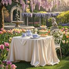 1pc Elegant Dark Green Satin Christmas Tablecloth, Rectangular Washable Reusable Tablecloth With High-Quality Polyester Satin Texture, Suitable For Weddings, Birthdays, Restaurants, Home Gatherings, Outdoor Parties, Christmas Party Table Covers - 墨綠色 - 查看 8