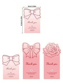 50Pcs Thank You Stickers For Small Business Gift Box Packaging Sticker Decorate Seal Label - Pink - View 7