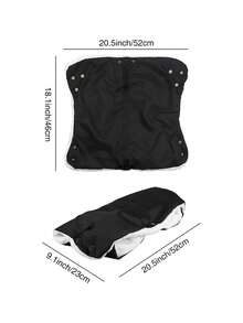 1pc New Baby Stroller Warm Gloves, Windproof & Frost-Resistant, Thick & Thermal-Lined Stroller Handle Cover, Outdoor Cold Protection, For Baby Carriage Handlebar Warming - Multicolor - View 7