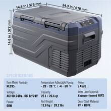 Réfrigérateur portable - 25 l, régulation de température à deux zones - Voir 7