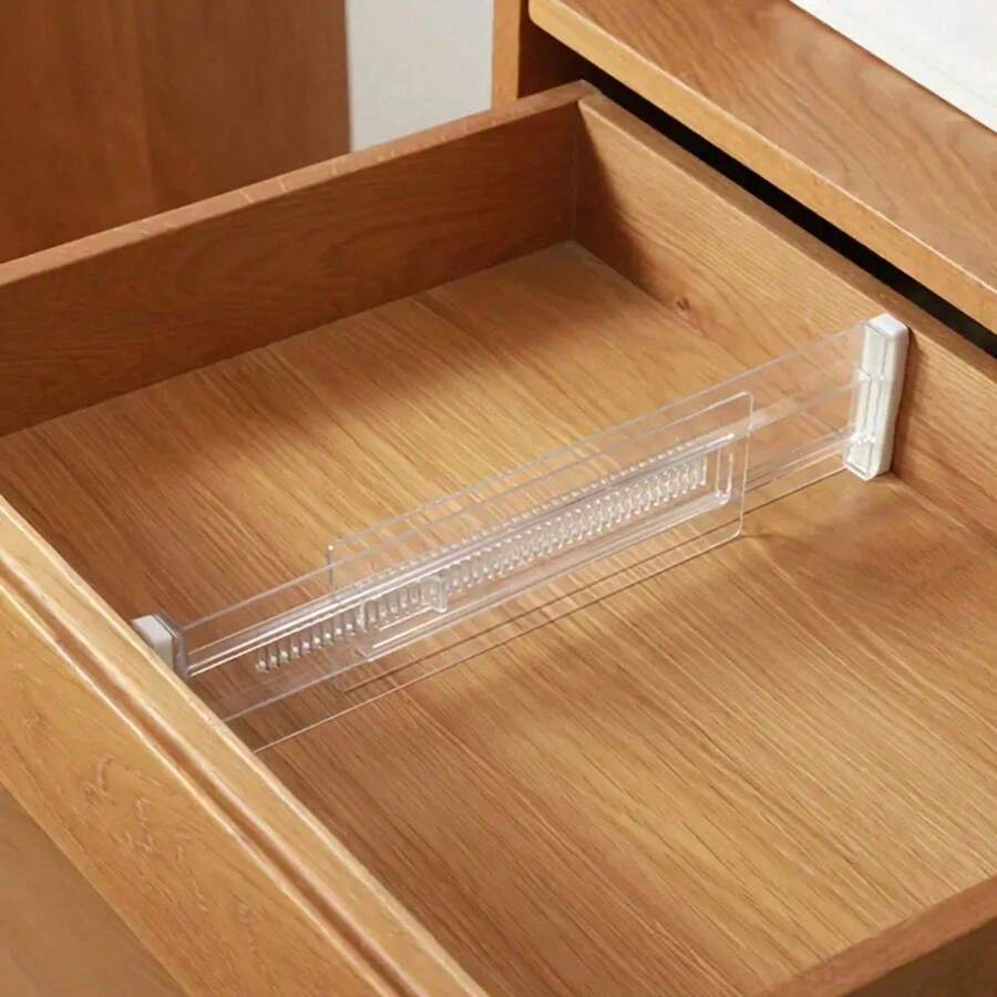 Drawer Dividers, Expandable Drawer Organizers For Clothes, Adjustable Dividers, Separators For Kitchen/Bedroom/Office/Bathroom Organization And Storage - Trong sáng - Xem 1