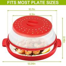 1PC Microwave Splatter Cover & Silicone Mat – Collapsible, Vented, Reusable Food Guard,Microwave Lid With Handle Tray-Resistant Trivet For Pots, Pans, And Kitchen Counter - Xám - Xem 2