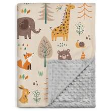 Unisex Baby Blanket, Super Soft Nursery Fleece Blanket, Printed Pattern, Dotted Fleece Backing, Newborn Printed Blanket - Multicolor - View 27