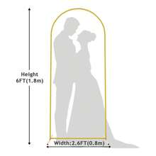 3Pack Metal Arch Backdrop Stand(7.2FT/6.6FT/6FT), Decorative Balloon Arch Stand, Easy Assembly Gold Wedding Arch, Stable Backdrop Arch Stand For Wedding Ceremony, Birthday Party, Baby Shower - Vàng - Xem 13