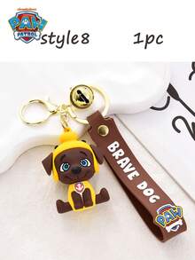 1 pieza Llavero con campana de Paw Patrol, colgante de mochila de goma suave para parejas, decoración colgante de mochila linda, recuerdo de fiesta, mejor regalo de vacaciones para amigos, decoración de fiesta, decoración de fiesta perfecta, decoración del hogar, regalo de cumpleaños ideal para amigos, recuerdo de mujer, estética linda, regalo del Día de San Valentín, decoración, decoración del hogar, regalo del Día de San Valentín - Multicolor - Ver 10