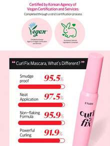 ETUDE Curl Fix 睫毛膏 #1 黑色，採用 Curl 24H 技術，有效捲翹並豐盈細睫毛長達 24 小時，持久捲翹、豐盈與長度，防水防暈染，不易褪色，細軟刷頭適合初學者，韓系美妝，禮品組 8g/0.28oz - Black - 查看 9