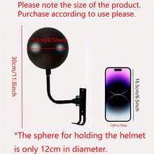 180度可旋轉頭盔收納架 - 耐用的摩托車和自行車壁掛架，節省空間並方便取用