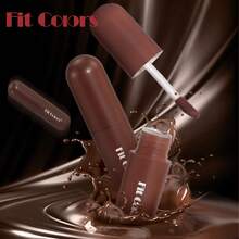 Fit Colors 单支装不粘杯巧克力唇彩，持久显色，易于涂抹，丝绒质地，防水唇釉 - 彩色 - 查看 4