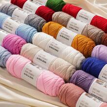 5pcs/Pack Chunky Knitting Yarn, Alpaca Knitted Blend, Handmade Sweater, Scarf, Jacket Knitting Supplies - 5-pack - View 6