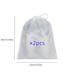 40个便携式鞋袋，防尘鞋套，无纺布防尘抽绳收纳袋，除湿旅行收纳袋，波西米亚风