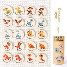 1 Set Children's Wooden Memory Matching Puzzle Game Set (4 Themes: Dinosaur/Number/Transportation/Animal) - Parent-Child Interactive Early Education Toy, Gift For Boys & Girls, Fun Thinking Training Tabletop Game, Children Interactive Game - Multicolor - View 8