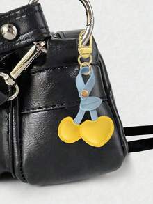 Porte-clés style campagnard en cerise - Un charm de sac créatif pour femme, un charm de sac mignon en forme de cerise convenant aux sacs à dos et aux sacs à main, un pendentif décoratif multifonctionnel, idéal pour décorer les sacs à dos, les sacs à main, les portefeuilles et les porte-clés, parfait pour le port quotidien, la vie scolaire, les sorties shopping et les rassemblements décontractés, un cadeau idéal pour la famille et les amis, et un cadeau de Noël. - Multicolore - Voir 9