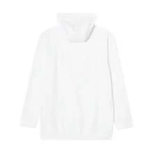 Adidas كنزة رجالية كلاسيكية بقصة ضيقة، كنزة رياضية كاجوال للجولف مبطنة بالصوف، خريف/شتاء JF4925 - أبيض - مشاهدة 2