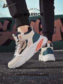 Warrior Comfortable Street Style Thick Soled Men's Shoes Autumn And Winter Lightweight Comfortable Breathable Running ShoesModest StyleCasual Yet Sleeksneakers Applicable Throughout The Yearwear-Resisting All-Day WearTraining Sneakers