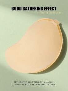 1/2件装加大码硅胶隐形聚拢文胸 - 无肩带露背隐形文胸，前扣式，可重复使用，透气