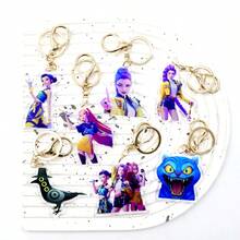 1pc Acrylic Team Cartoon Character Keychain, Bag Charm, Car Key Chain, Cute Cartoon Keyring, Bag Decoration, ANITEEZ Kpop Yun Ho & Ryu Sang Fan Gift - Multicolor - View 9
