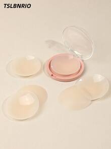 2/4/6pcs Reusable Silicone Nipple Covers, Strapless Invisible Self-Adhesive Breast Petals, Convenient Gift Box, Women Lingerie Accessories To Prevent Nipple Protrusion - Multicolor - View 6