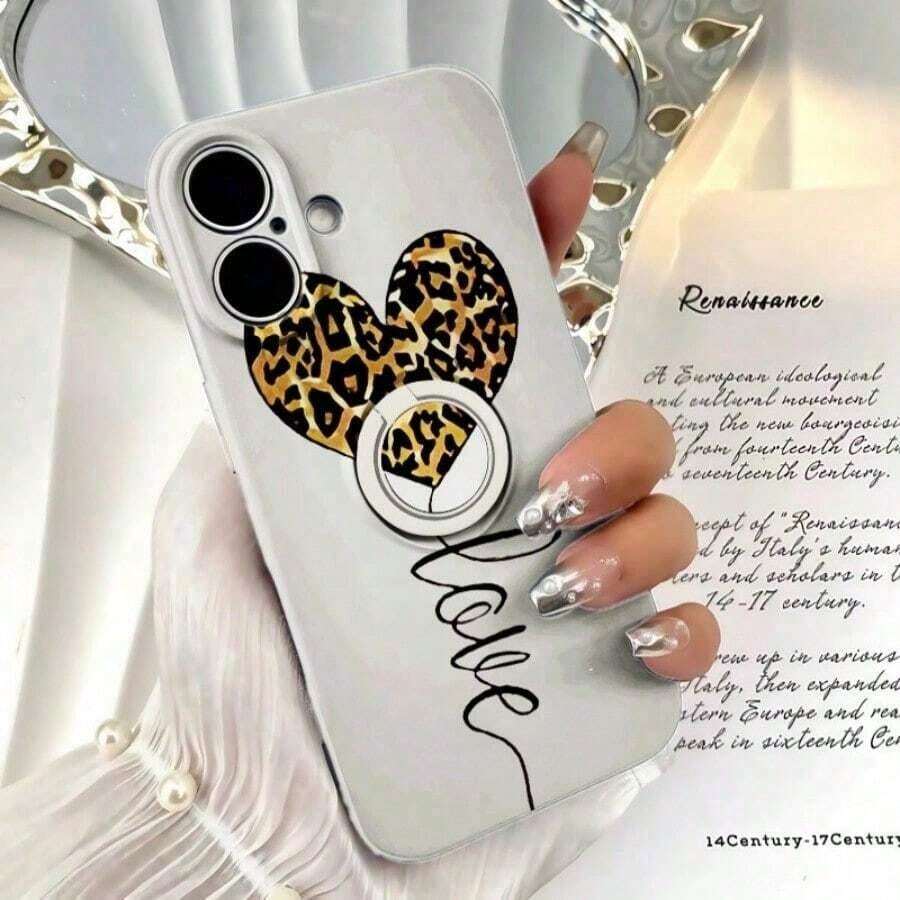 [Teléfono] Soporte de anillo de silicona, TPU antigolpes con agarre giratorio de 360°, cobertura total para phone 12, 13, 14, 15 y 16 (incluidos Pro/Pro/Plus). Colores: negro, blanco y azul. - Multicolor - Ver 1
