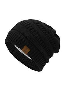 1 Stück/2 Stücke Unisex gestrickte Mütze, dick gestrickter Beanie, Radfahrer Sturmhaube, Outdoor Motorrad Gesichtsmaske, Halswärmer, Skimaske, Herbst/Winter