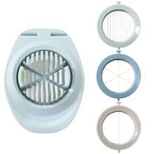 3-In-1 Stainless Steel Preserved Egg Cutter, Multifunctional Fruit & Egg Divider - Multicolor - View 12