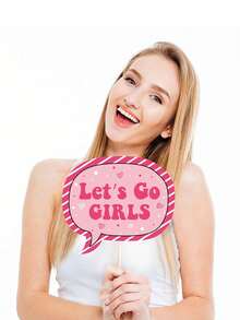 25件西部主题拍照道具，西部主题派对装饰，适合成人，趣味牛仔派对礼品，适用于狂野西部派对、西部牛仔生日派对、乡村派对，包括粉色单身派对、准新娘婚礼等。 - 彩色 - 查看 9