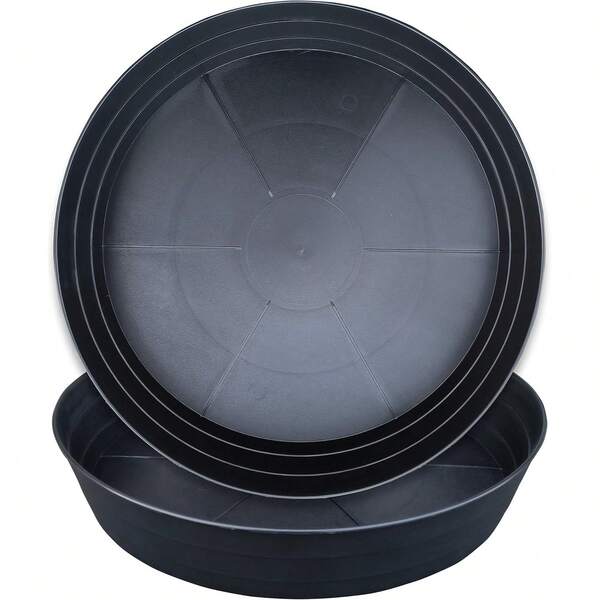 8 piezas de platillos para plantas de 8 pulgadas, bandejas de plástico para macetas, bandejas de drenaje de plantas extra profundas, tazón para baño de pájaros, platillos pesados para plantas y flores para interiores y exteriores sin agujeros