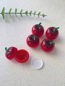 1/5个 8克 护肤水果樱桃空罐 眼霜 面部 身体 霜 容器 唇膏容器，便宜，圣诞礼物，化妆品，化妆工具，廉价商品，礼物，女士礼物，圣诞礼物 - 彩色 - 查看 4