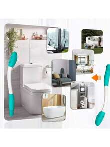 Toilet Aids For Wiping - 15" Long Reach Comfort Butt Wiper Tools - Bathroom Bottom Buddy Wiping Self Assist For Disabled,Elderly,Pregnant,Overweight People And Back Surgery Recovery