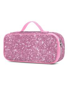 New Shark Pencil Case, Shark Fantasy Art Pencil Pouch, Zipper Compartment Polyester Pencil Bag, Animal Pattern Cosmetic Bag, Reusable Stationery, Back To School Supplies, Travel Makeup Bag, Suitable For Teenage Girls