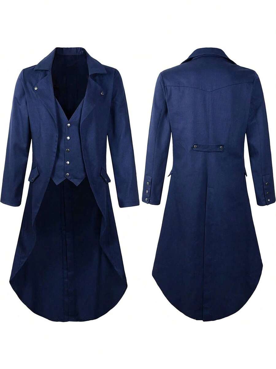 Men's Costumes - 蒸氣燕尾服藏藍色 - 查看 1