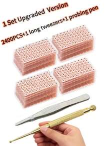 5040pcs/2400pcs/600pcs Ear Acupressure Massage Sticker Set, Ear Acupoint Massage Stickers, Ear Seed Stickers, Bean-Shaped Ear Stickers, Massage Stickers, Ear Acupoint Stimulation Stickers, Activate Ear Acupoints, Relieve Stress And Anxiety, Also Have Advanced Reflexology Massage Sticker Functions - Suitable For Ear Acupuncture - Multicolor - View 15