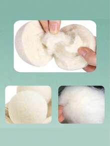 1/3/6个可重复使用羊毛烘干球、洗衣机专用洗衣球、毛毡柔顺球、防静电抗皱洗衣配件、家居装饰、父亲节、母亲节、朋友节礼物